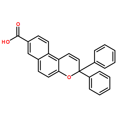 3H-Naphtho[2,1-b]pyran-8-carboxylic acid, 3,3-diphenyl-