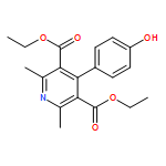 3,5-Pyridinedicarboxylic acid, 4-(4-hydroxyphenyl)-2,6-dimethyl-, 3,5-diethyl ester
