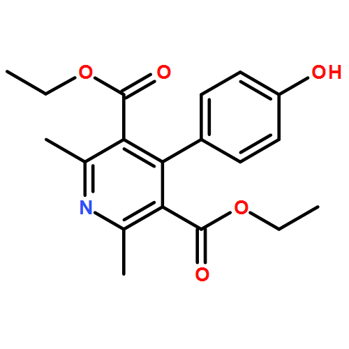 3,5-Pyridinedicarboxylic acid, 4-(4-hydroxyphenyl)-2,6-dimethyl-, 3,5-diethyl ester