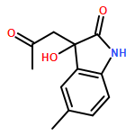 2H-Indol-2-one, 1,3-dihydro-3-hydroxy-5-methyl-3-(2-oxopropyl)-, (3S)-