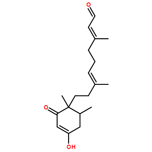2,6-Nonadienal, 9-[(1R,6S)-4-hydroxy-1,6-dimethyl-2-oxo-3-cyclohexen-1-yl]-3,7-dimethyl-, (6E)-rel- (9CI)