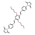 1H-Pyrrole-2,5-dione, 1,1'-[(2,5-dibutoxy-1,4-phenylene)bis[(1E)-2,1-ethenediyl-4,1-phenylene]]bis-