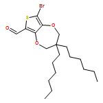 2H-Thieno[3,4-b][1,4]dioxepin-6-carboxaldehyde, 8-bromo-3,3-dihexyl-3,4-dihydro-