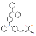 2,4-Pentadienoic acid, 2-cyano-5-[4-[[4-(2,2-diphenylethenyl)phenyl]phenylamino]phenyl]-, (2E,4E)-