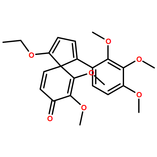 Spiro[4.5]deca-1,3,6,9-tetraen-8-one, 1-ethoxy-6,7-dimethoxy-4-(2,3,4-trimethoxyphenyl)-