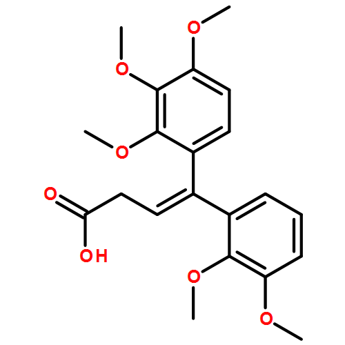 3-Butenoic acid, 4-(2,3-dimethoxyphenyl)-4-(2,3,4-trimethoxyphenyl)-