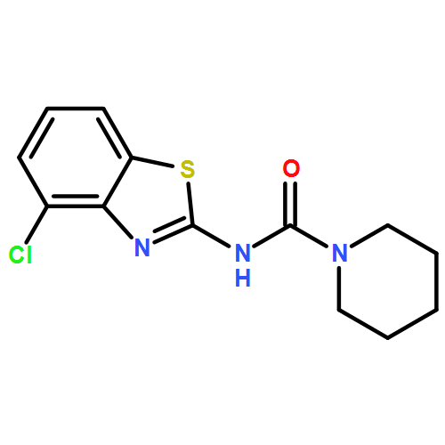 1-Piperidinecarboxamide, N-(4-chloro-2-benzothiazolyl)-