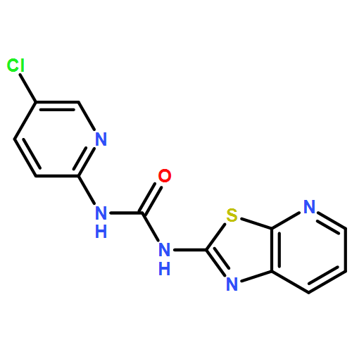 Urea, N-(5-chloro-2-pyridinyl)-N'-thiazolo[5,4-b]pyridin-2-yl-