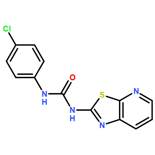 Urea, N-(4-chlorophenyl)-N'-thiazolo[5,4-b]pyridin-2-yl-