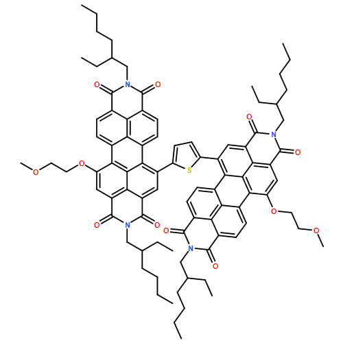 Anthra[2,1,9-def:6,5,10-d'e'f']diisoquinoline-1,3,8,10(2H,9H)-tetrone, 5,5'-(2,5-thiophenediyl)bis[2,9-bis(2-ethylhexyl)-13-(2-methoxyethoxy)-