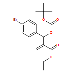 Benzenepropanoic acid, 4-bromo-β-[[(1,1-dimethylethoxy)carbonyl]oxy]-α-methylene-, ethyl ester