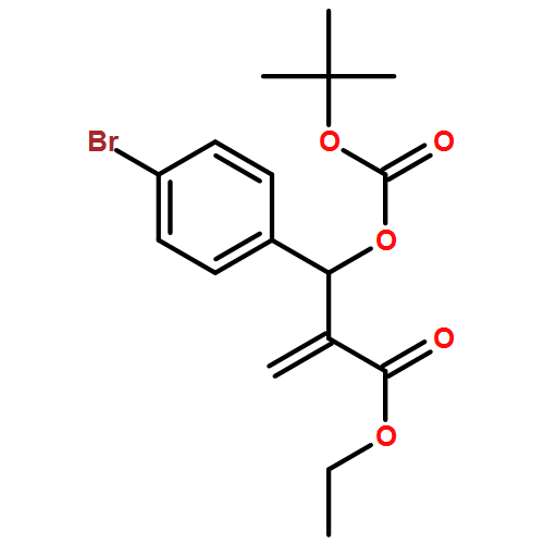 Benzenepropanoic acid, 4-bromo-β-[[(1,1-dimethylethoxy)carbonyl]oxy]-α-methylene-, ethyl ester