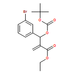 Benzenepropanoic acid, 3-bromo-β-[[(1,1-dimethylethoxy)carbonyl]oxy]-α-methylene-, ethyl ester