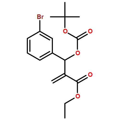 Benzenepropanoic acid, 3-bromo-β-[[(1,1-dimethylethoxy)carbonyl]oxy]-α-methylene-, ethyl ester
