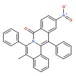 8H-Dibenzo[a,g]quinolizin-8-one, 5-methyl-11-nitro-6,13-diphenyl-