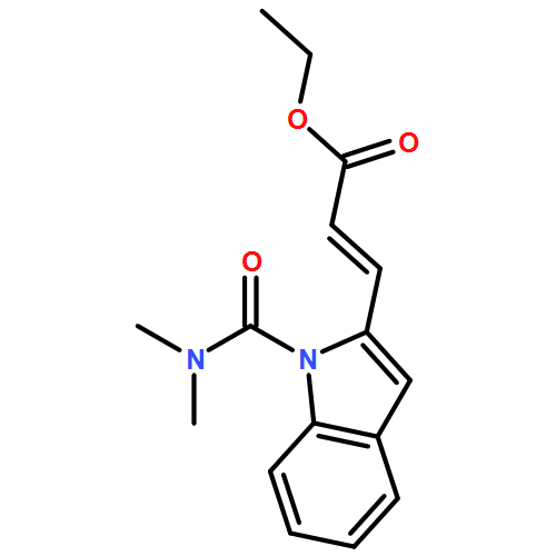 2-Propenoic acid, 3-[1-[(dimethylamino)carbonyl]-1H-indol-2-yl]-, ethyl ester, (2E)-