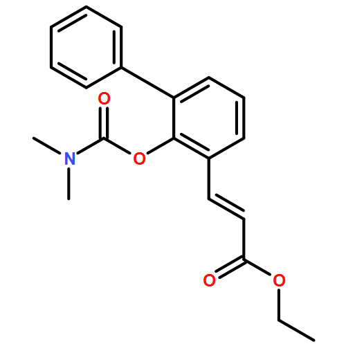 2-Propenoic acid, 3-[2-[[(dimethylamino)carbonyl]oxy][1,1'-biphenyl]-3-yl]-, ethyl ester, (2E)-