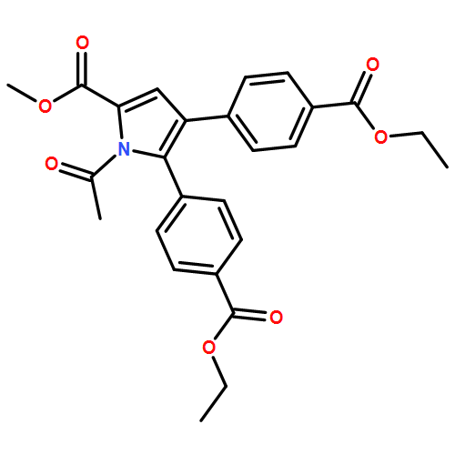 1H-Pyrrole-2-carboxylic acid, 1-acetyl-4,5-bis[4-(ethoxycarbonyl)phenyl]-, methyl ester