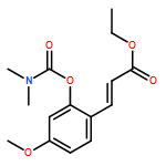 2-Propenoic acid, 3-[2-[[(dimethylamino)carbonyl]oxy]-4-methoxyphenyl]-, ethyl ester, (2E)-