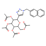 D-Glucitol, 1,5-anhydro-1-C-[1-(2-naphthalenylmethyl)-1H-1,2,3-triazol-4-yl]-, 2,3,4,6-tetraacetate, (1S)-