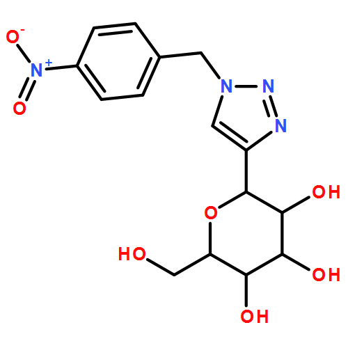 D-Glucitol, 1,5-anhydro-1-C-[1-[(4-nitrophenyl)methyl]-1H-1,2,3-triazol-4-yl]-, (1S)-