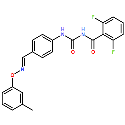 Benzamide, 2,6-difluoro-N-[[[4-[(E)-[(3-methylphenoxy)imino]methyl]phenyl]amino]carbonyl]-