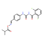 Benzamide, 2,6-difluoro-N-[[[4-[(E)-[(2-methyl-1-oxopropoxy)imino]methyl]phenyl]amino]carbonyl]-