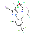 1H-Pyrazole-3-carbonitrile, 1-[2,6-dichloro-4-(trifluoromethyl)phenyl]-4-[(R)-methylsulfinyl]-5-[[(1R)-2,2,2-trichloro-1-(2-fluoroethoxy)ethyl]amino]-, rel-