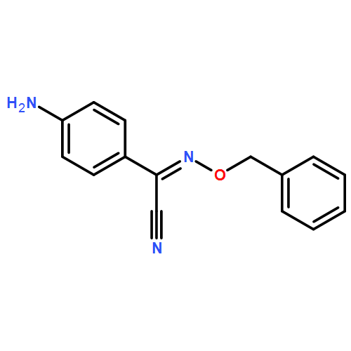 Benzeneacetonitrile, 4-amino-α-[(phenylmethoxy)imino]-, (αZ)-