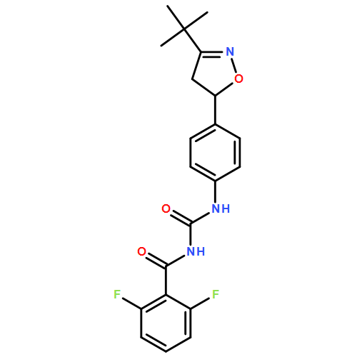 Benzamide, N-[[[4-[3-(1,1-dimethylethyl)-4,5-dihydro-5-isoxazolyl]phenyl]amino]carbonyl]-2,6-difluoro-