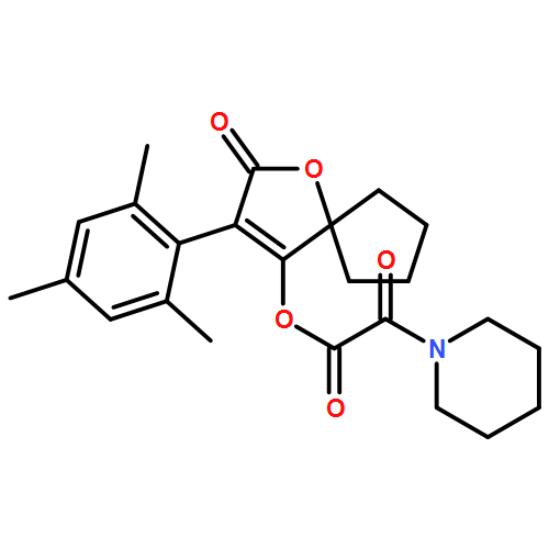 1-Piperidineacetic acid, α-oxo-, 2-oxo-3-(2,4,6-trimethylphenyl)-1-oxaspiro[4.4]non-3-en-4-yl ester