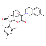 Acetic acid, 2-[(2,4-dimethylphenyl)ethylamino]-2-oxo-, 2-oxo-3-(2,4,6-trimethylphenyl)-1-oxaspiro[4.4]non-3-en-4-yl ester
