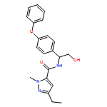 1H-Pyrazole-5-carboxamide, 3-ethyl-N-[2-hydroxy-1-(4-phenoxyphenyl)ethyl]-1-methyl-