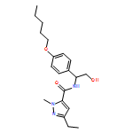 1H-Pyrazole-5-carboxamide, 3-ethyl-N-[2-hydroxy-1-[4-(pentyloxy)phenyl]ethyl]-1-methyl-