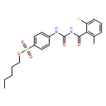 Benzenesulfonic acid, 4-[[[(2,6-difluorobenzoyl)amino]carbonyl]amino]-, pentyl ester