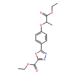 1,3,4-Oxadiazole-2-carboxylic acid, 5-[4-(2-ethoxy-1-methyl-2-oxoethoxy)phenyl]-, ethyl ester
