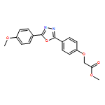 Acetic acid, 2-[4-[5-(4-methoxyphenyl)-1,3,4-oxadiazol-2-yl]phenoxy]-, methyl ester