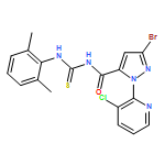 1H-Pyrazole-5-carboxamide, 3-bromo-1-(3-chloro-2-pyridinyl)-N-[[(2,6-dimethylphenyl)amino]thioxomethyl]-