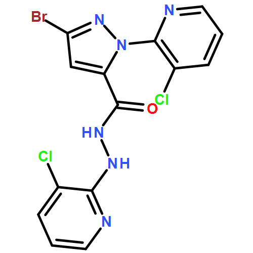 1H-Pyrazole-5-carboxylic acid, 3-bromo-1-(3-chloro-2-pyridinyl)-, 2-(3-chloro-2-pyridinyl)hydrazide
