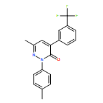 3(2H)-Pyridazinone, 6-methyl-2-(4-methylphenyl)-4-[3-(trifluoromethyl)phenyl]-