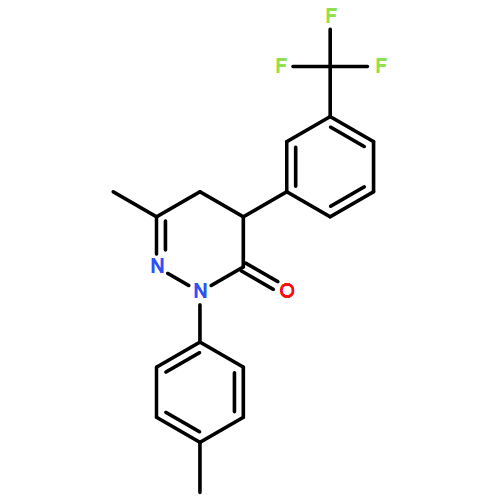 3(2H)-Pyridazinone, 4,5-dihydro-6-methyl-2-(4-methylphenyl)-4-[3-(trifluoromethyl)phenyl]-