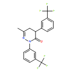 3(2H)-Pyridazinone, 4,5-dihydro-6-methyl-2,4-bis[3-(trifluoromethyl)phenyl]-