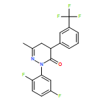 3(2H)-Pyridazinone, 2-(2,5-difluorophenyl)-4,5-dihydro-6-methyl-4-[3-(trifluoromethyl)phenyl]-