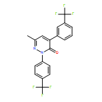 3(2H)-Pyridazinone, 6-methyl-4-[3-(trifluoromethyl)phenyl]-2-[4-(trifluoromethyl)phenyl]-
