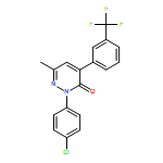 3(2H)-Pyridazinone, 2-(4-chlorophenyl)-6-methyl-4-[3-(trifluoromethyl)phenyl]-