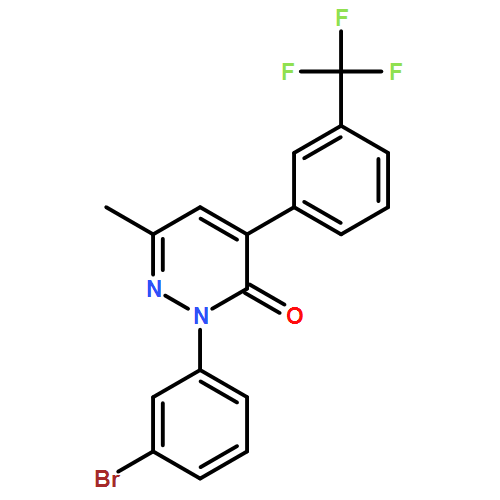 3(2H)-Pyridazinone, 2-(3-bromophenyl)-6-methyl-4-[3-(trifluoromethyl)phenyl]-