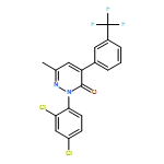 3(2H)-Pyridazinone, 2-(2,4-dichlorophenyl)-6-methyl-4-[3-(trifluoromethyl)phenyl]-
