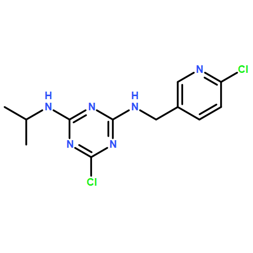1,3,5-Triazine-2,4-diamine, 6-chloro-N2-[(6-chloro-3-pyridinyl)methyl]-N4-(1-methylethyl)-
