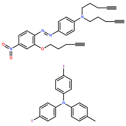 Benzenamine, N,N-bis(4-iodophenyl)-4-methyl-, polymer with 4-[2-[4-nitro-2-(4-pentyn-1-yloxy)phenyl]diazenyl]-N,N-di-4-pentyn-1-ylbenzenamine