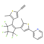 Pyridine, 2-[4-[2-(5-ethynyl-2-methyl-3-thienyl)-3,3,4,4,5,5-hexafluoro-1-cyclopenten-1-yl]-5-methyl-2-thienyl]-